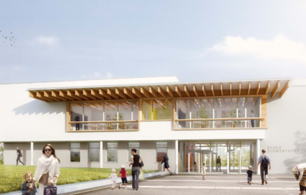 Extension et reamenagement du groupe scolaire du Point du Jour de Cergy Pontoise 440x280